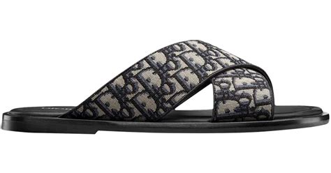 dior oblique slides.